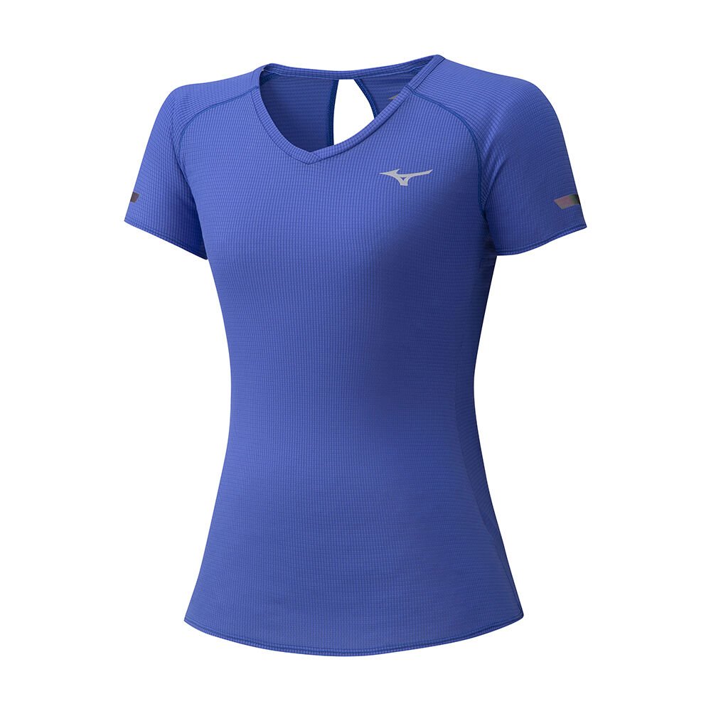 Camisetas Mizuno Running DryAeroflow Para Mujer Azules 0532189-XW